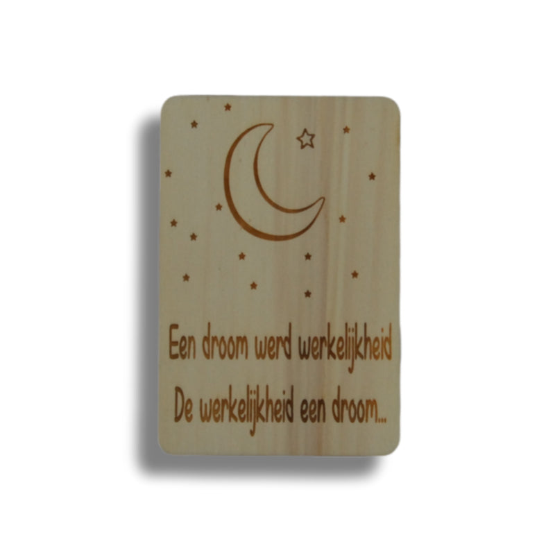 Houten kaart: een droom werd werkelijkheid