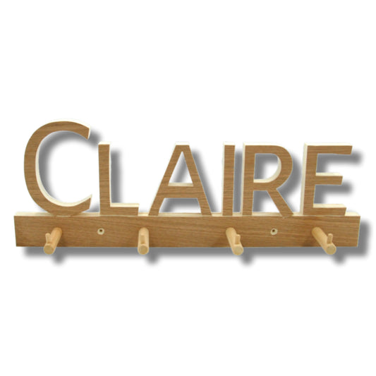 Kapstok met naam tot en met 6 letters