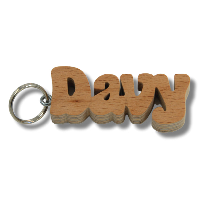 Sleutelhanger met naam Davy