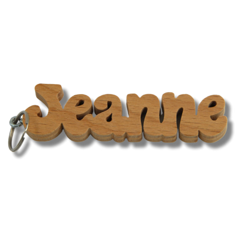 Sleutelhanger met naam Jeanne