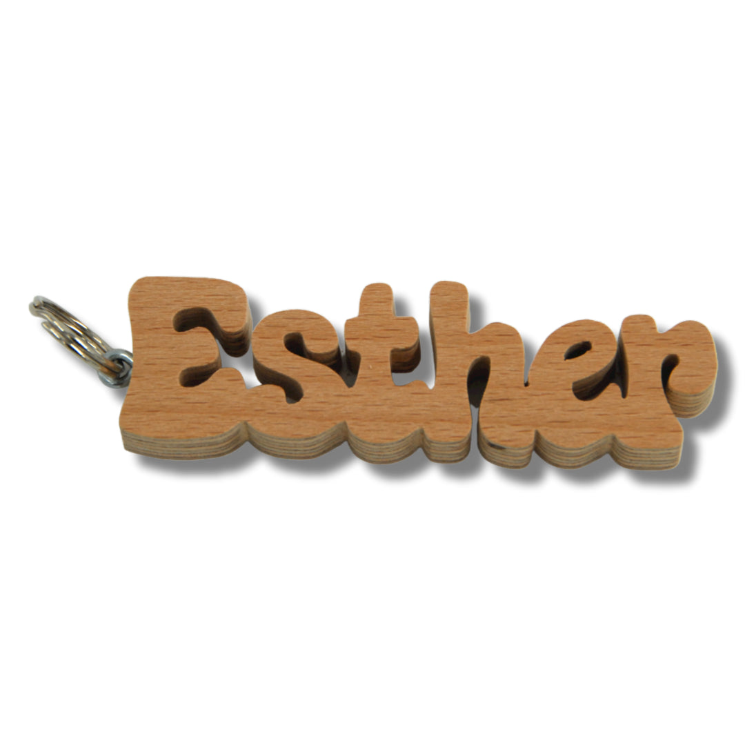 Sleutelhanger met naam Esther