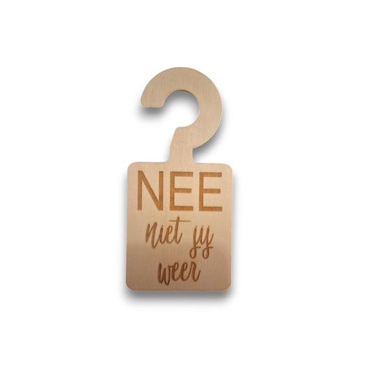 Deurhanger: Nee niet jij weer