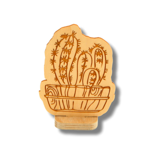 Houten plant cactus 5
