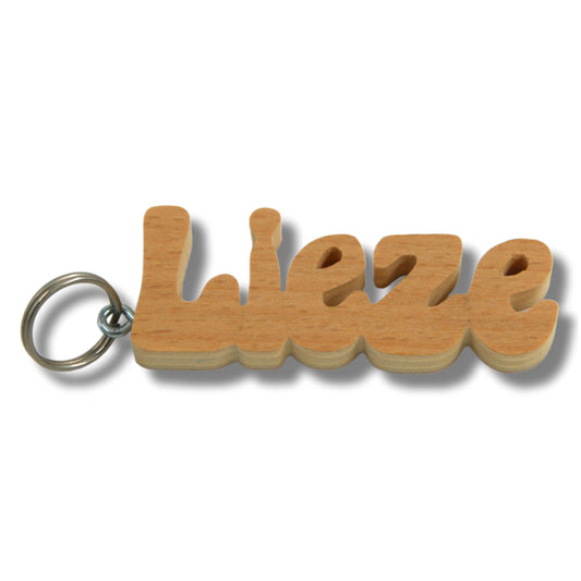 Sleutelhanger met naam Lieze