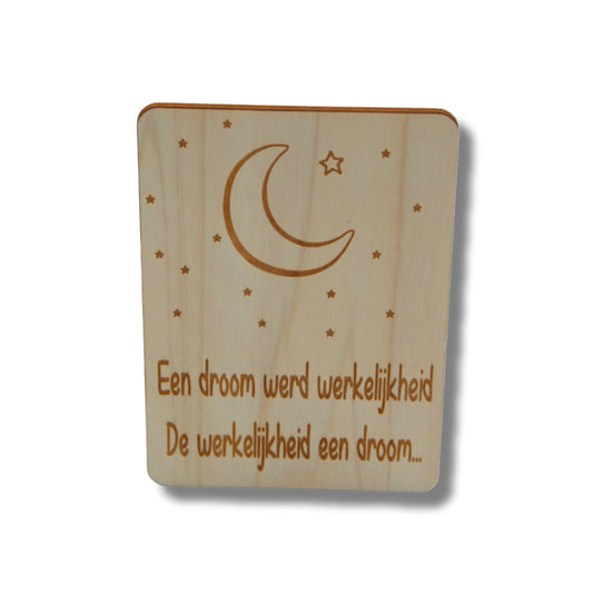 Houten kaart: een droom werd werkelijkheid